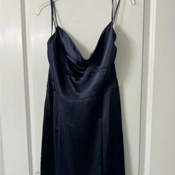Amsale Chloe Navy Size 14 Bridesmaid Formal Gown NWT - Picture 3 of 14